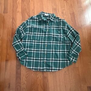 Green Plaid Men's Shirt